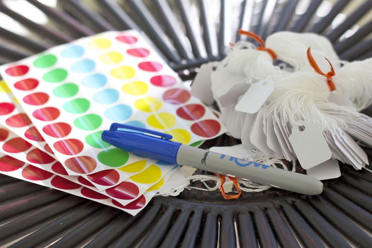 yard sale supplies