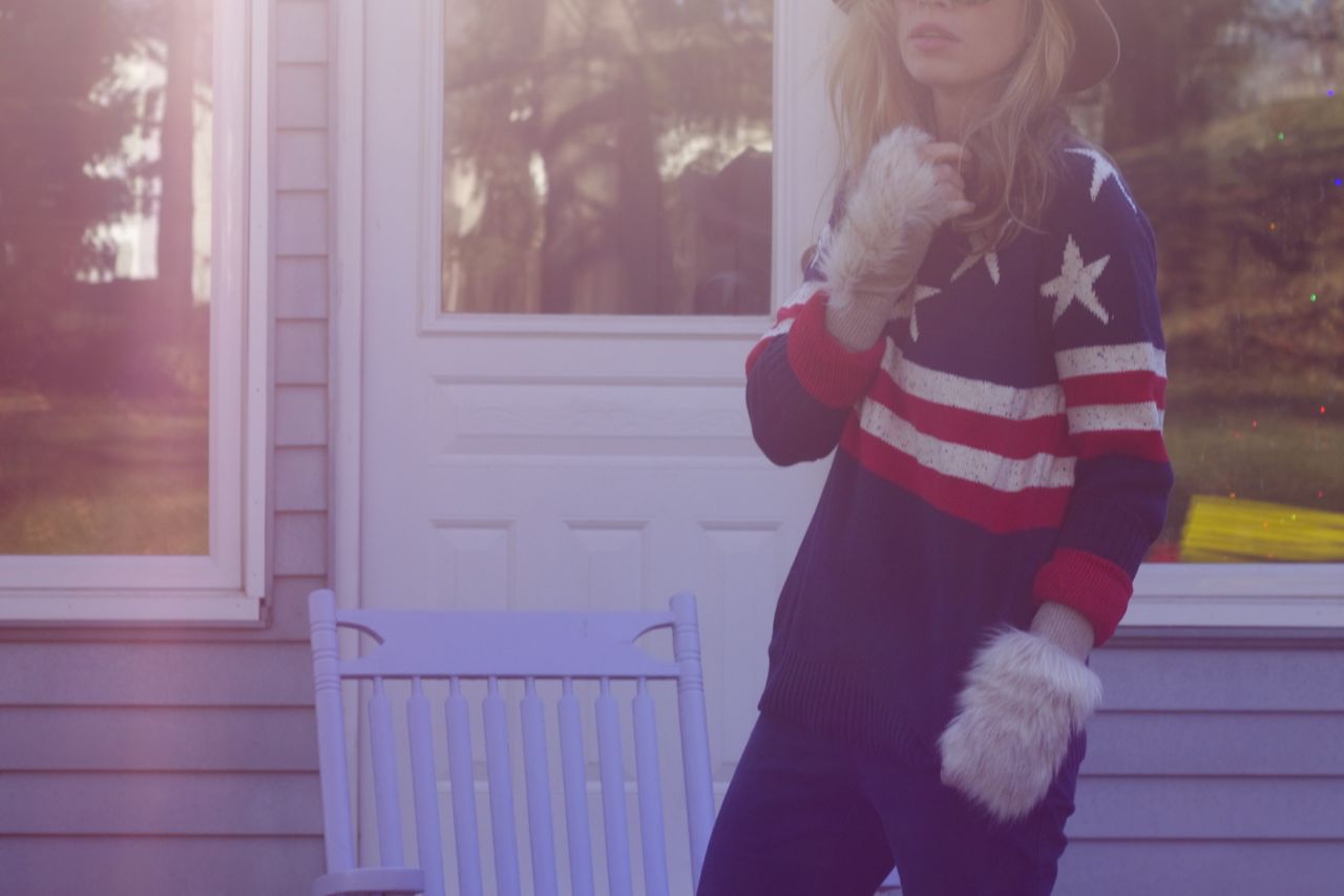 american flag sweater