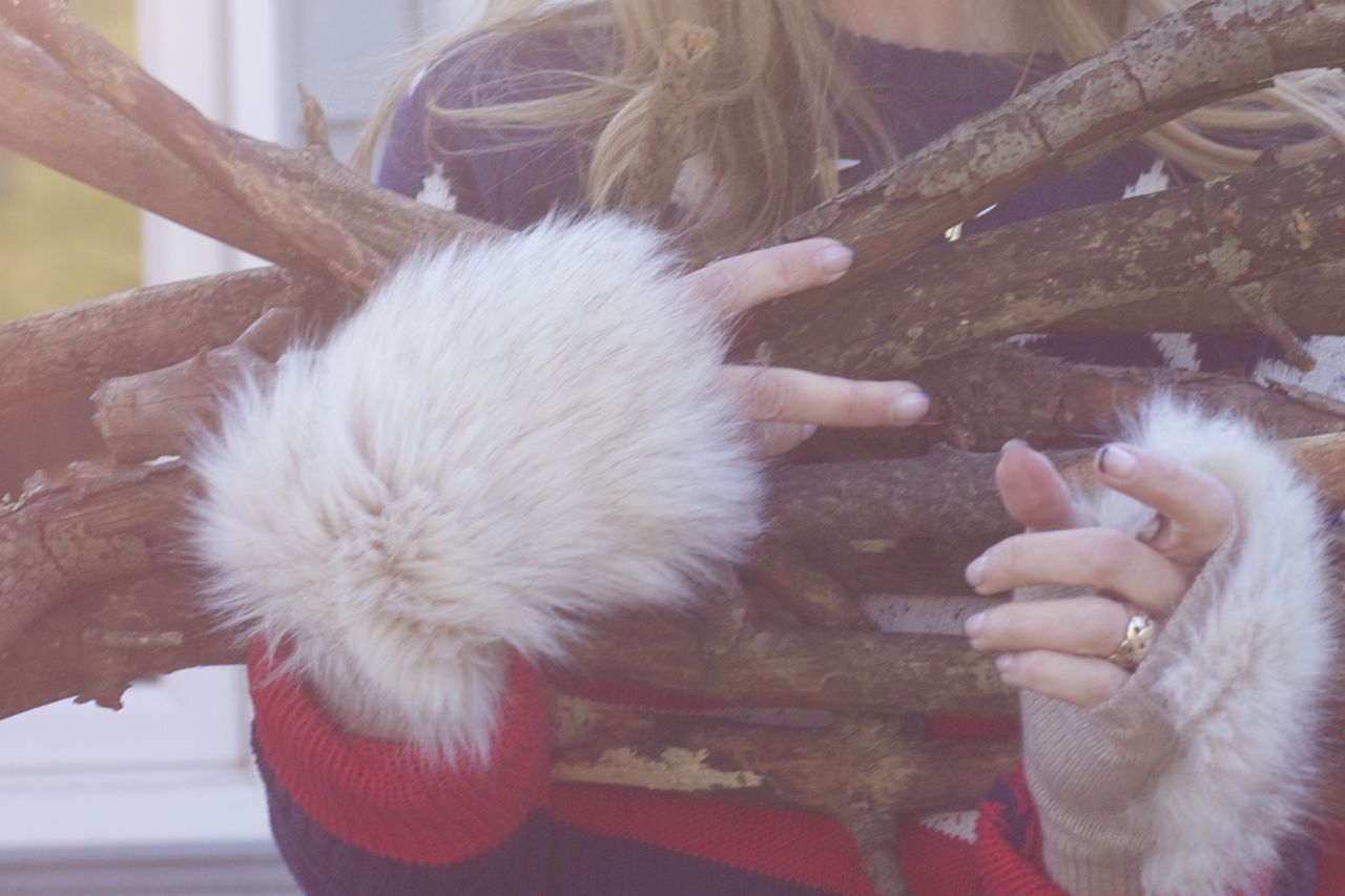 fur gloves