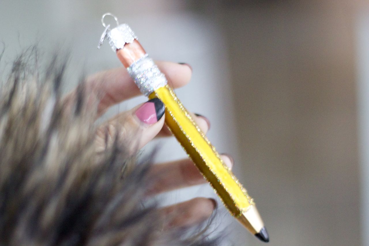 pencil ornament
