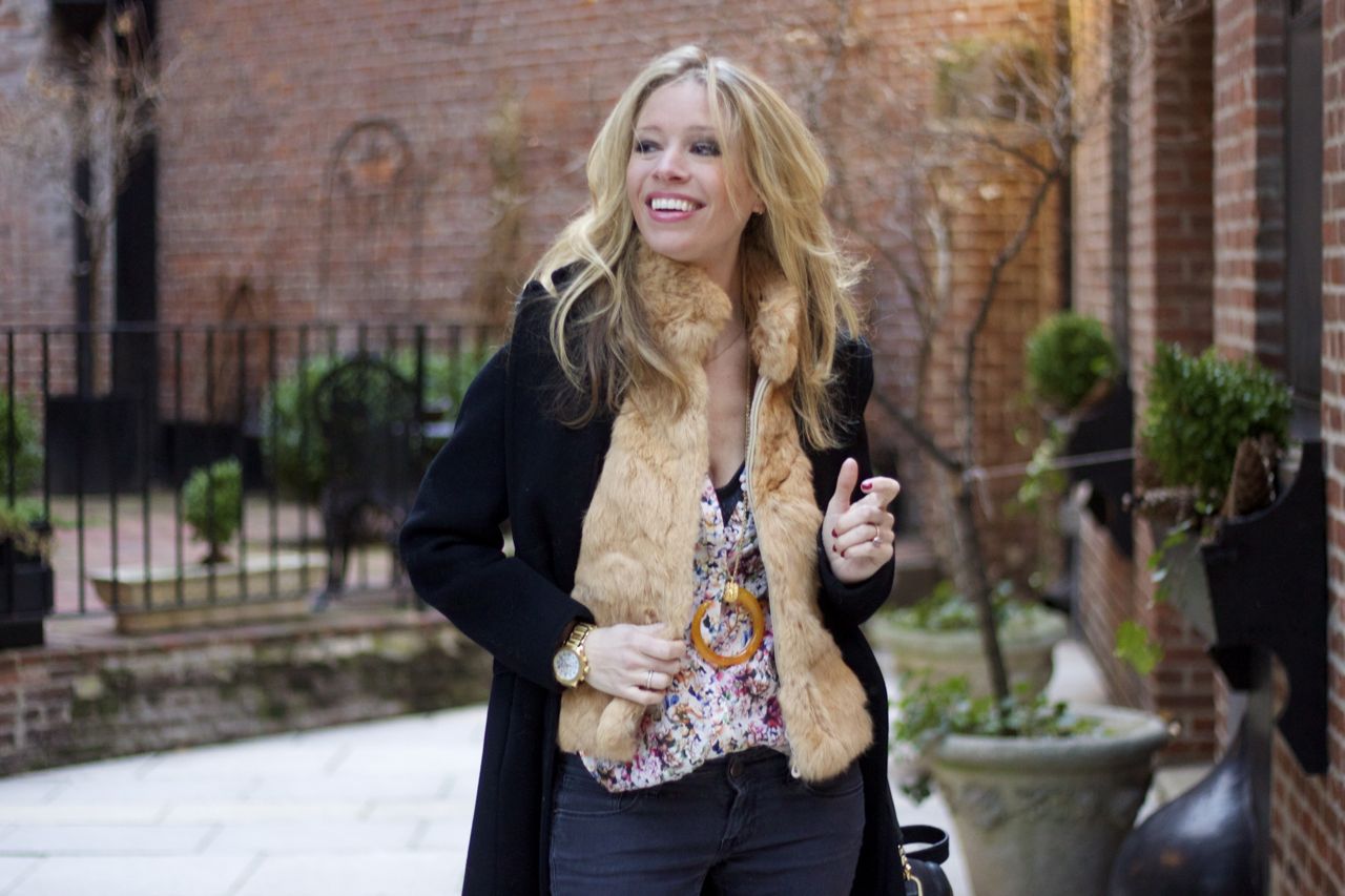 fur vest