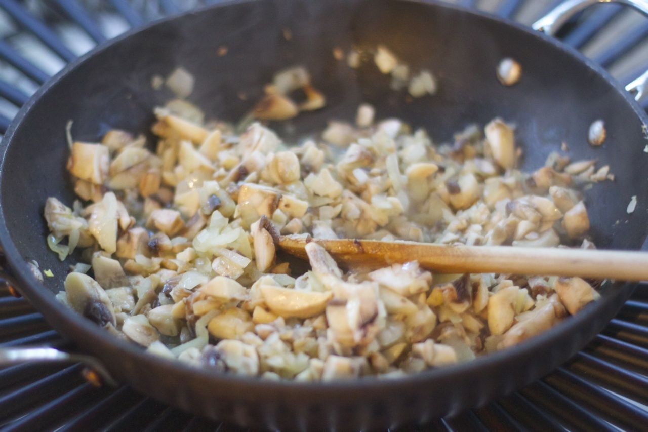 mushrooms and onions