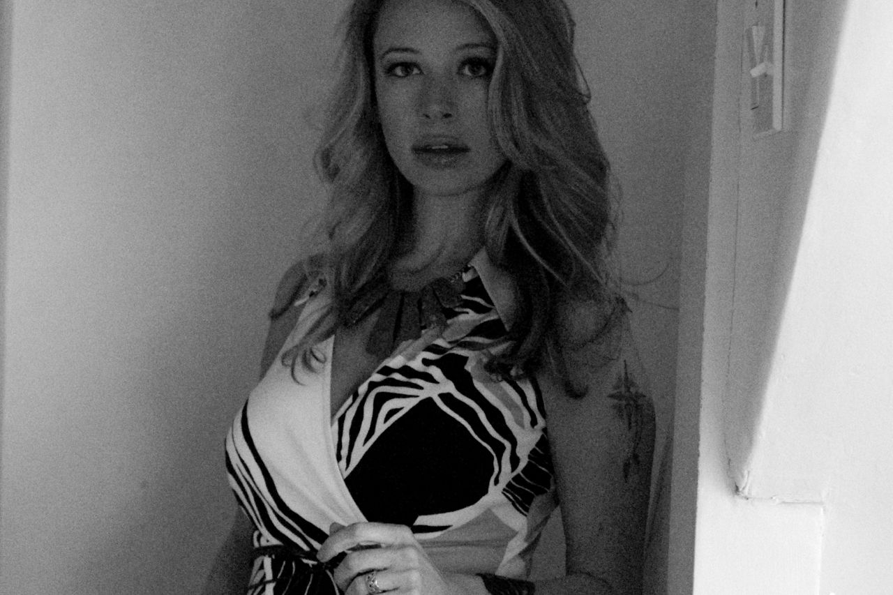 black and white close-up