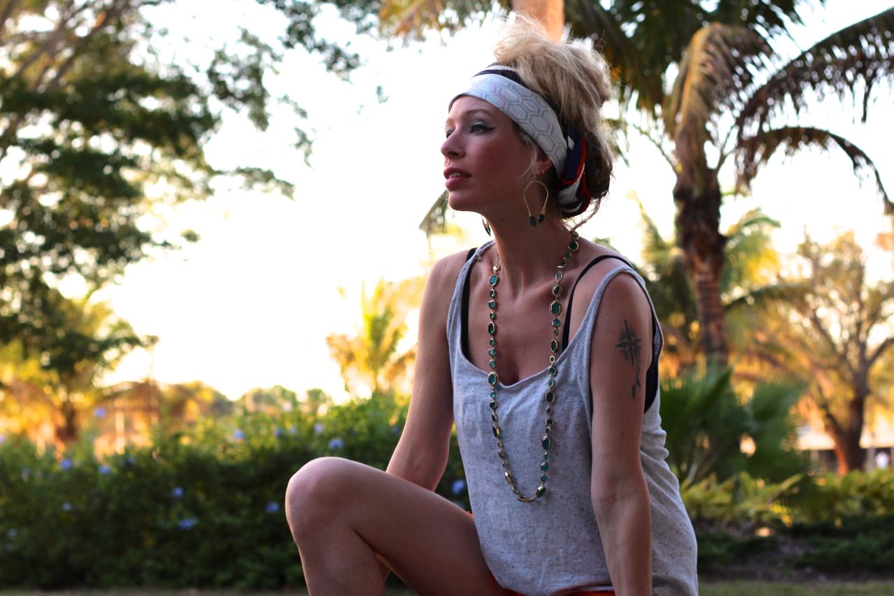 silk scarf updo