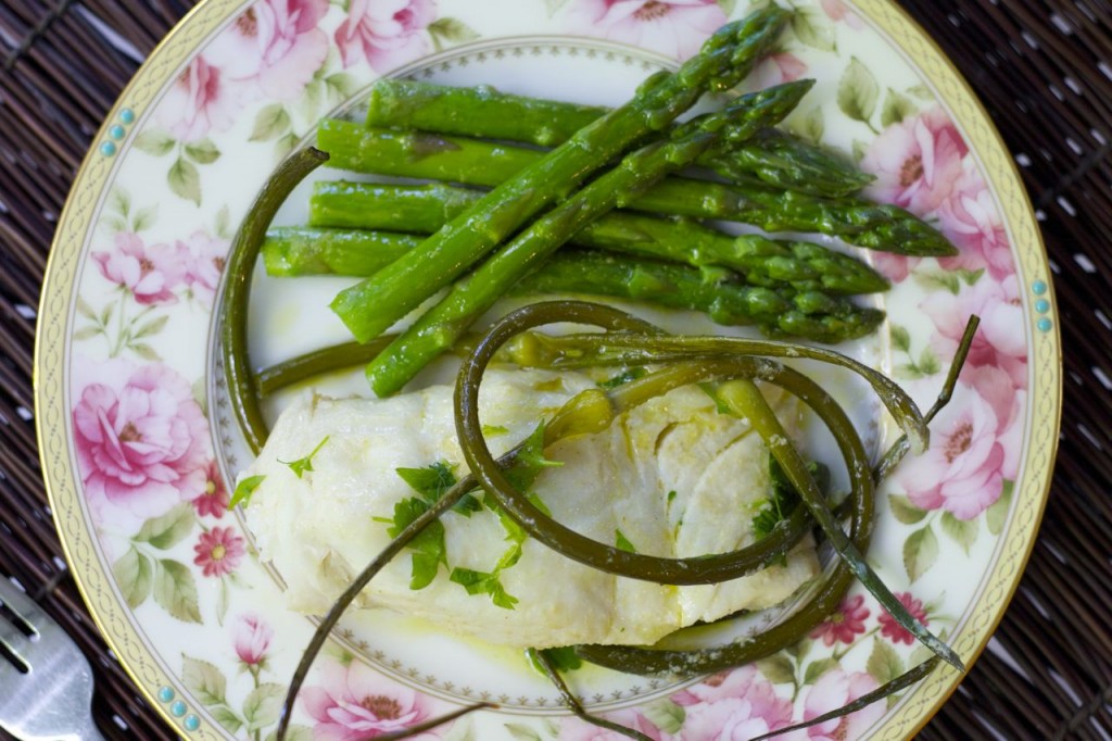 halibut white wine