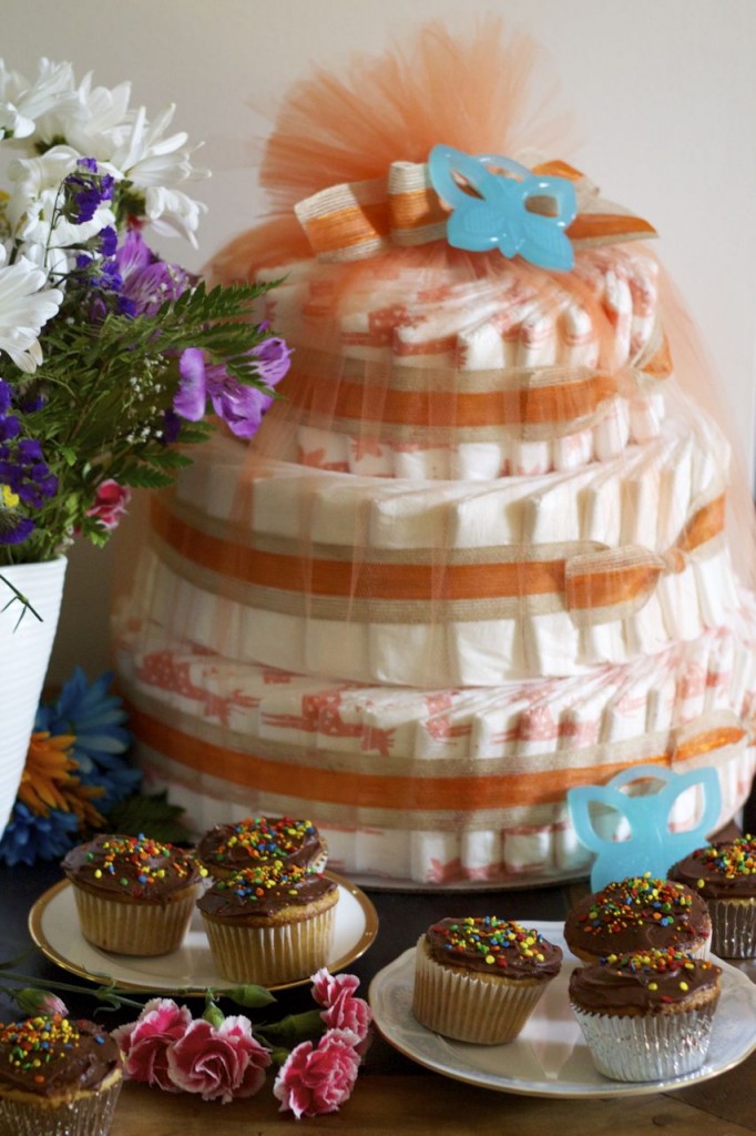 honest diaper cake