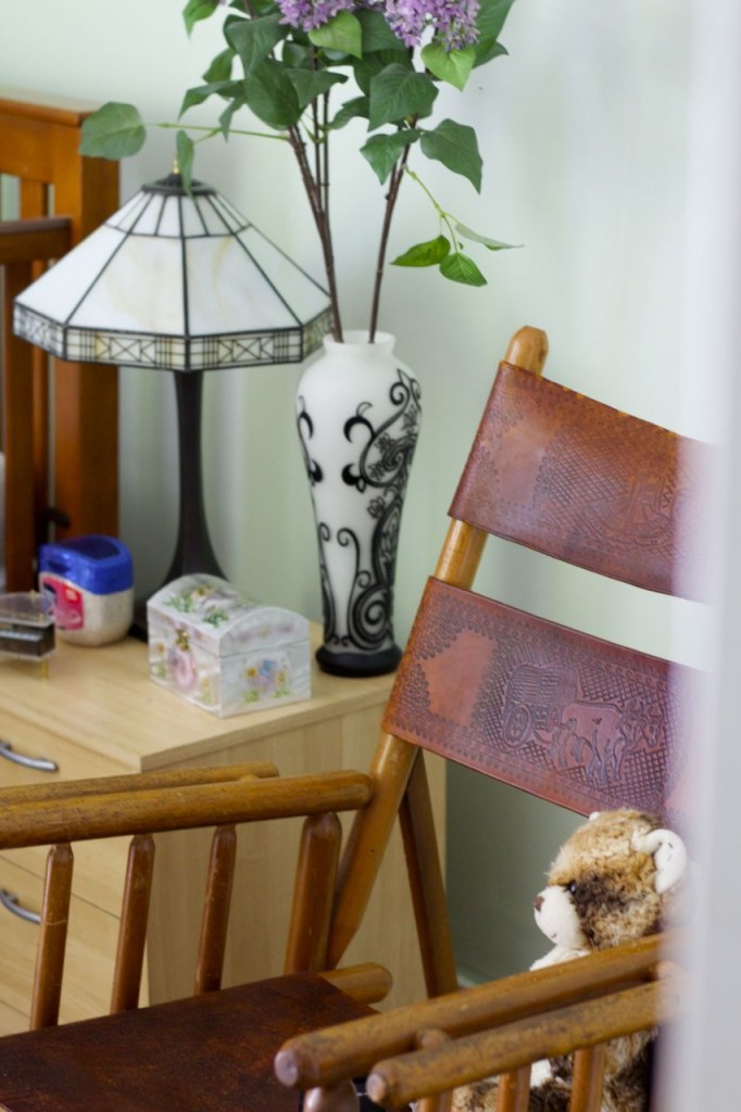 leather rocking chair