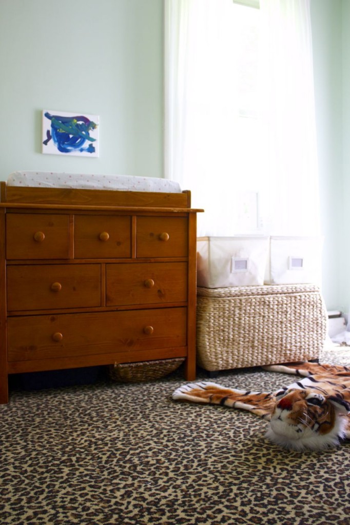 leopard carpet nursery