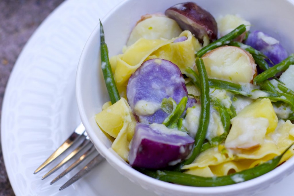 pappardelle haricots verts
