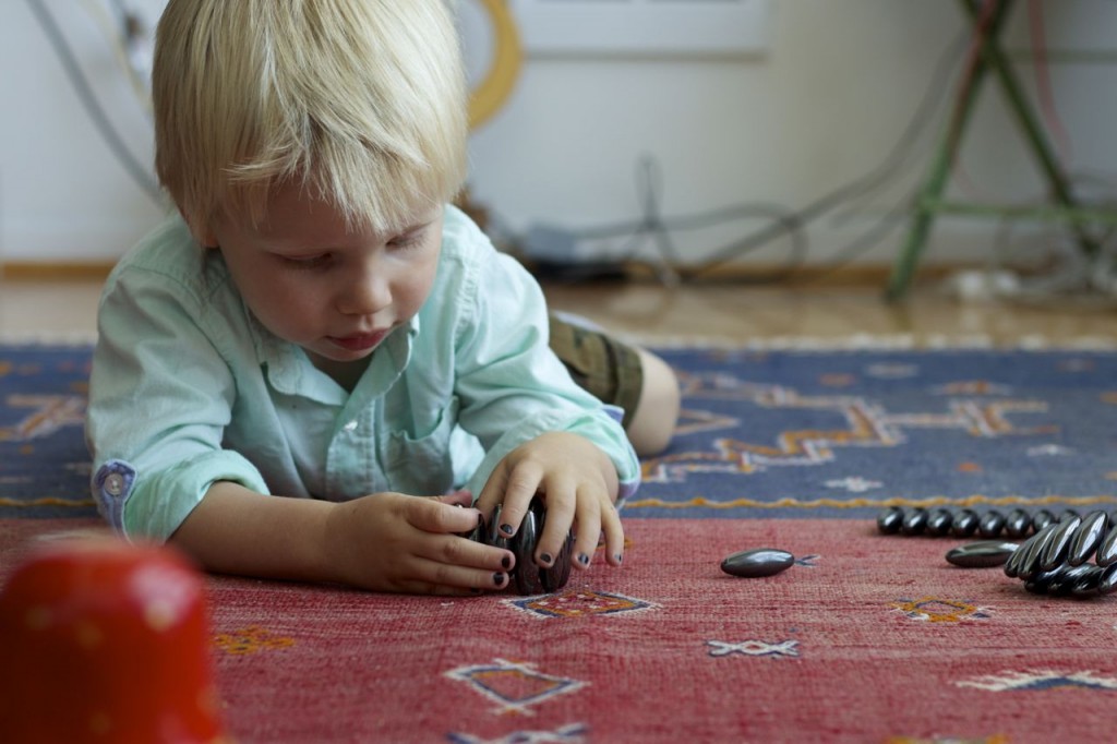 playing with magnets