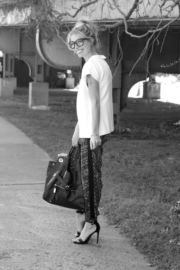 silk track pants