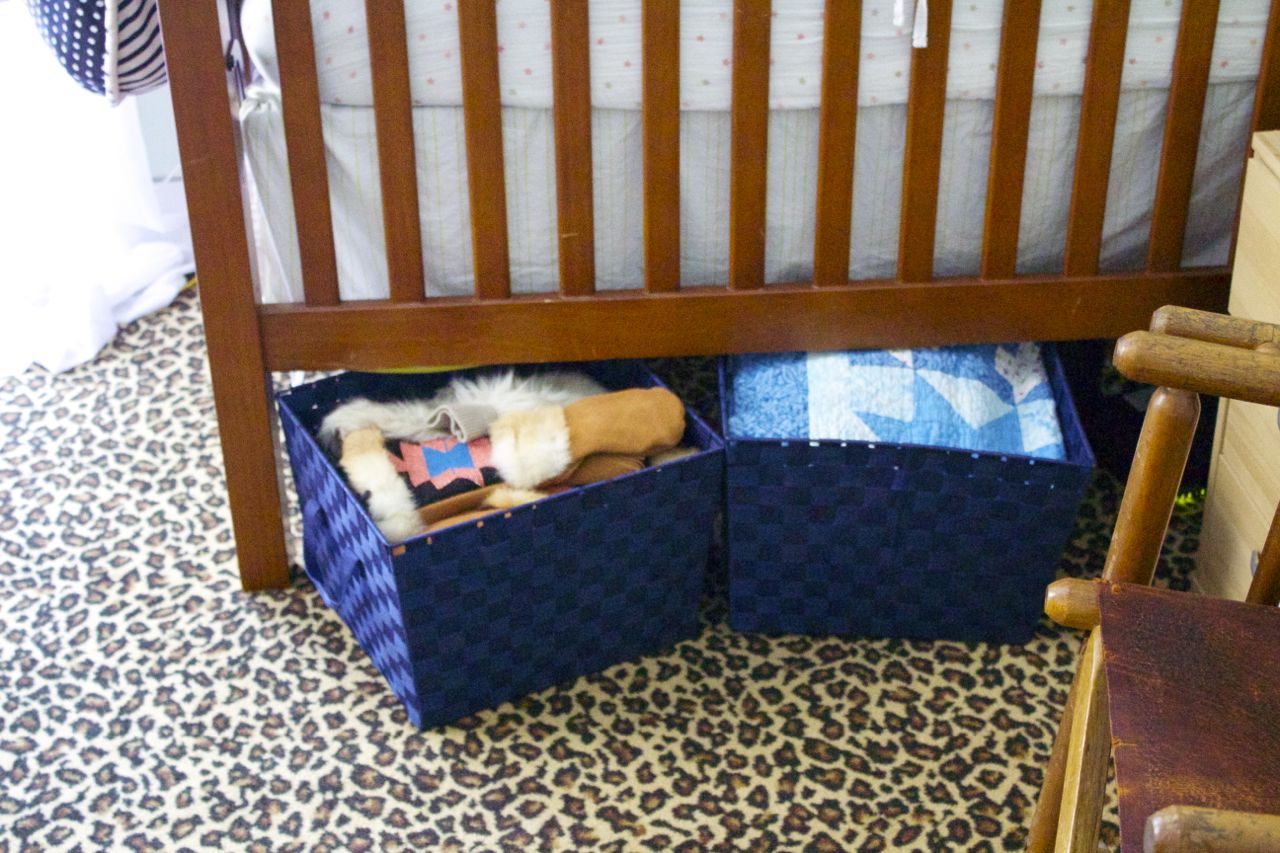 storage under crib