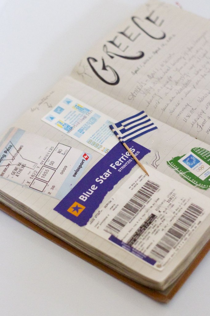 travel journal clippings