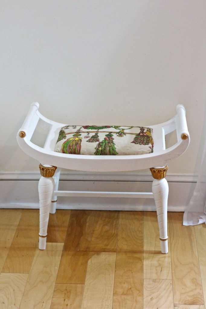 thrift store bench after