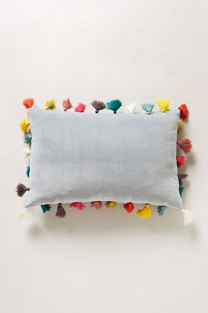 tassel pillow rainbow diy