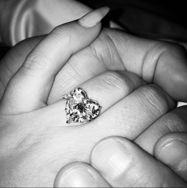 Ladgy Gaga Engagement Ring Heart