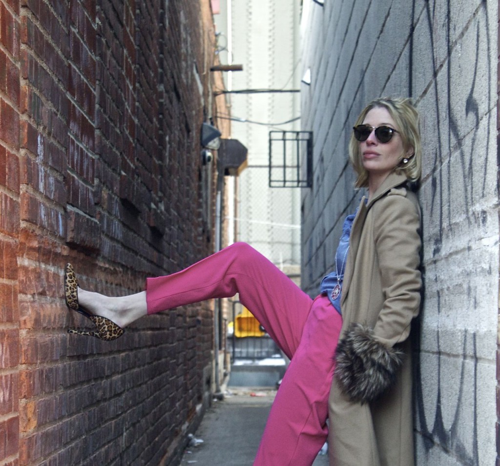 hot pink pants