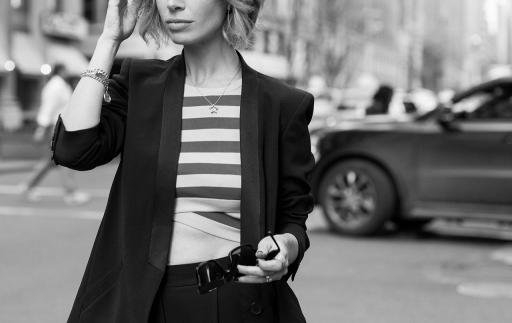 striped crop top