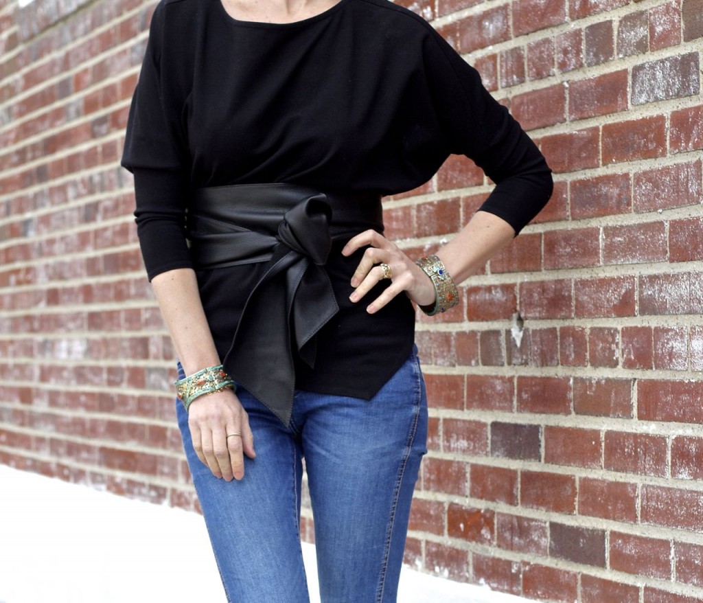 leather wrap belt