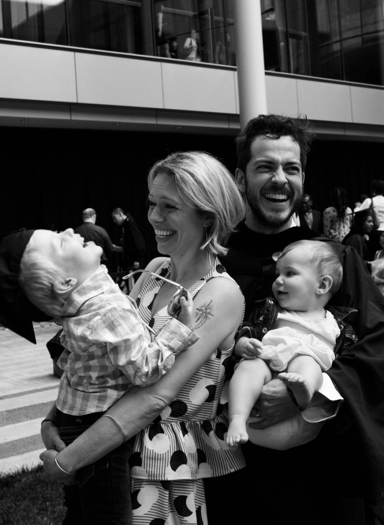 family at graduation