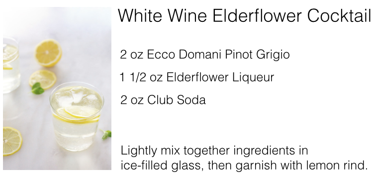 white wine elderflower cocktail recipe
