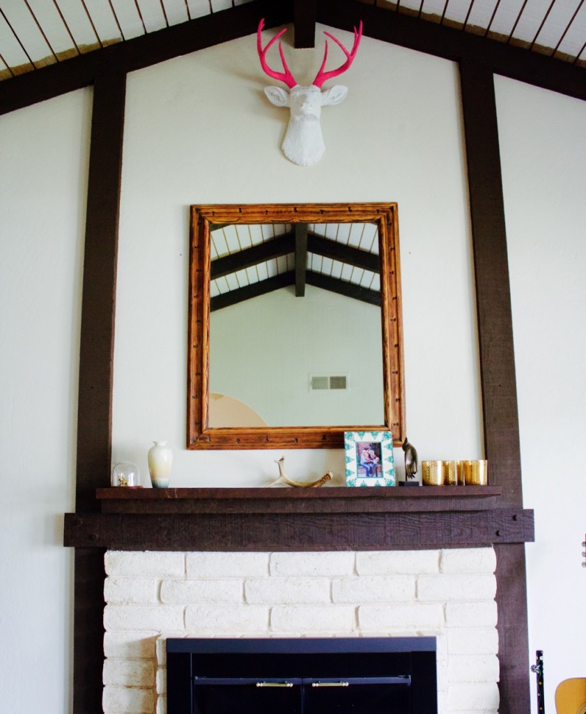 faux deer head wall hanging