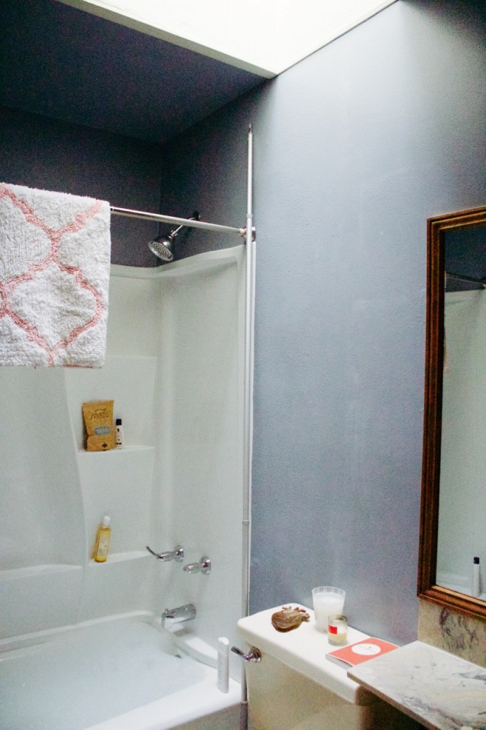 blue bathroom