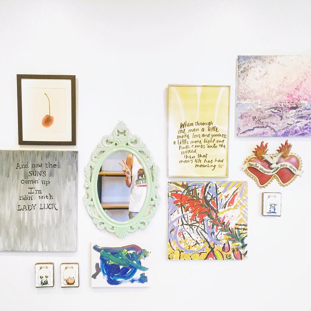 simple gallery wall
