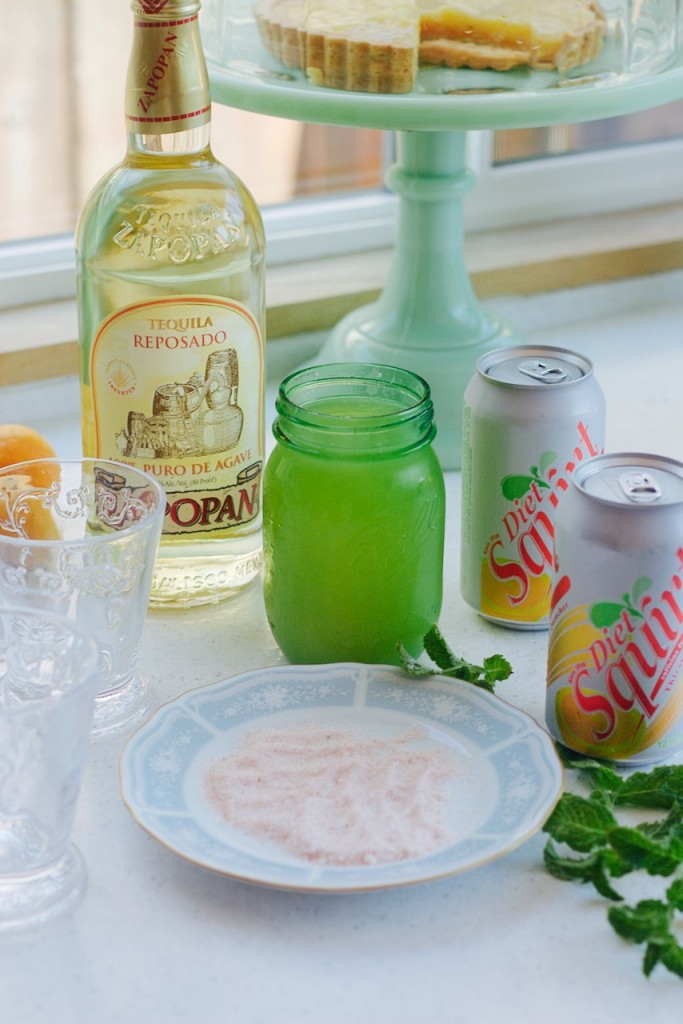 tequila squirt lemon salt