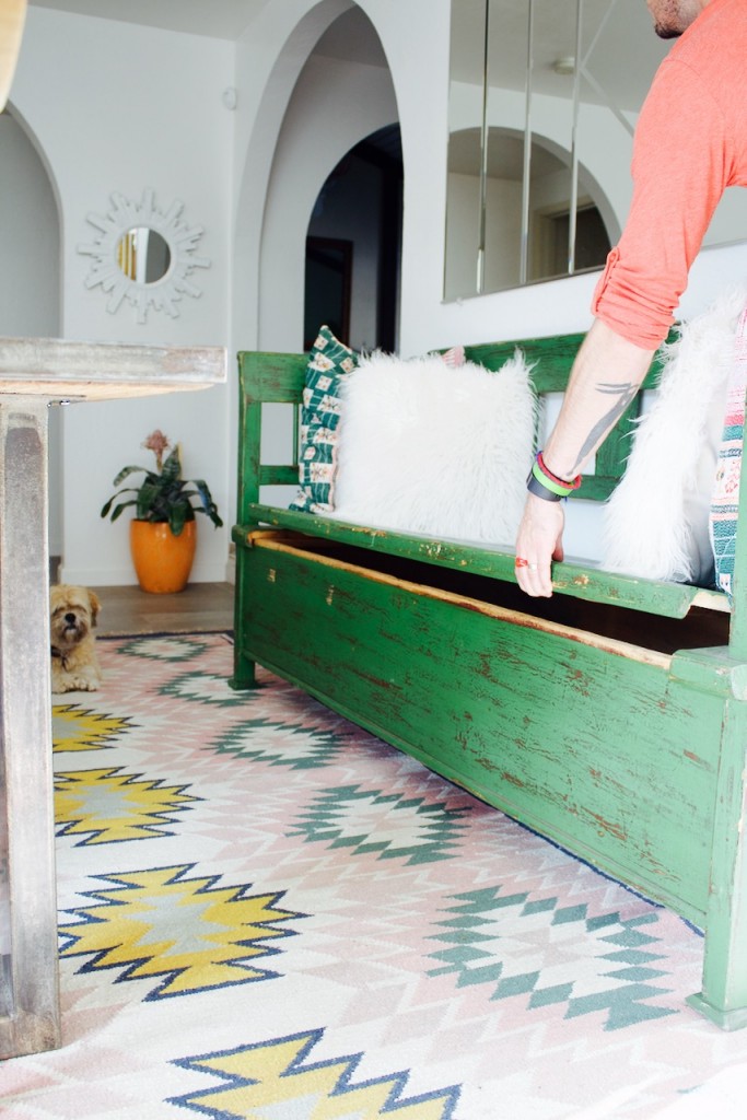 bench with storage