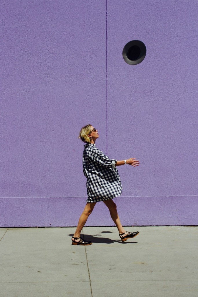 plaid shirtdress