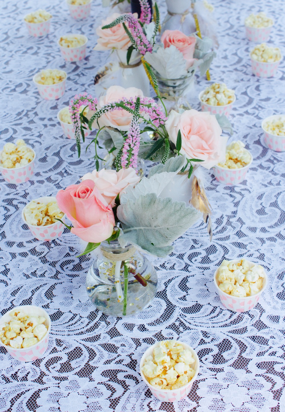 pink gold first birthday party