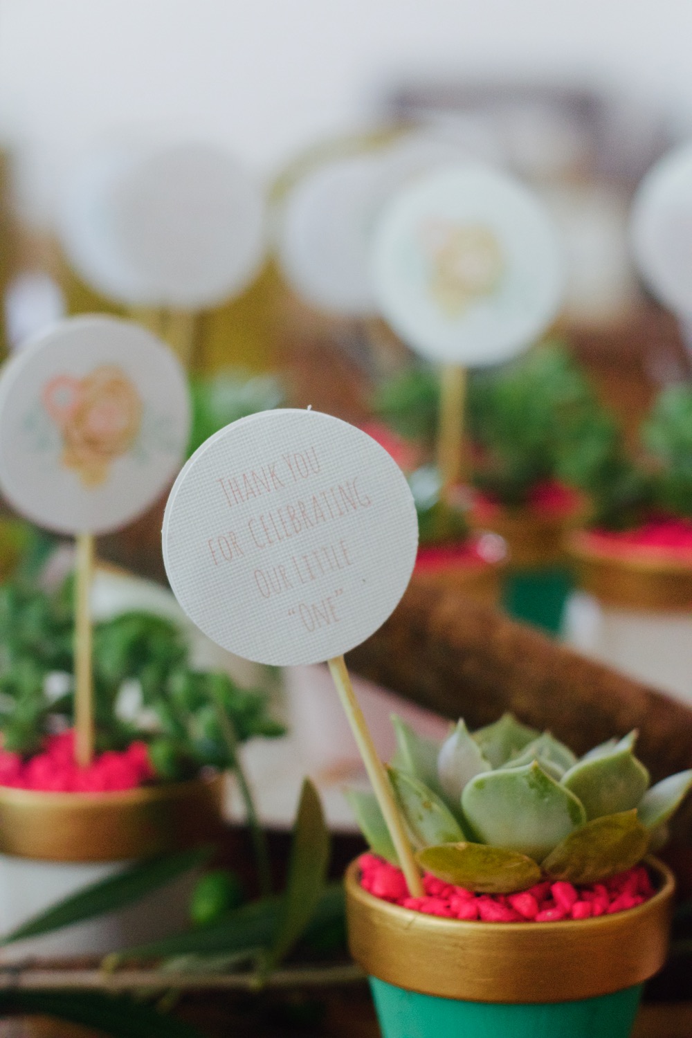first birthday party chic favor