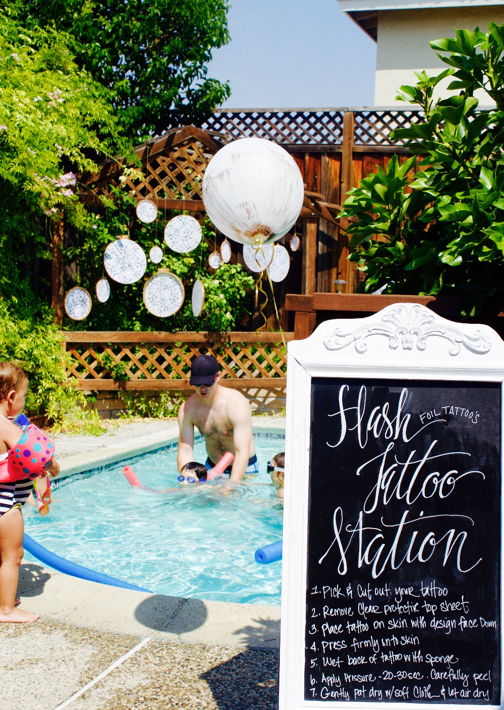 party flash tattoo station