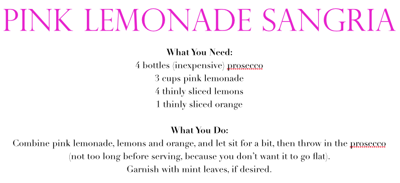 pink lemonade sangria recipe