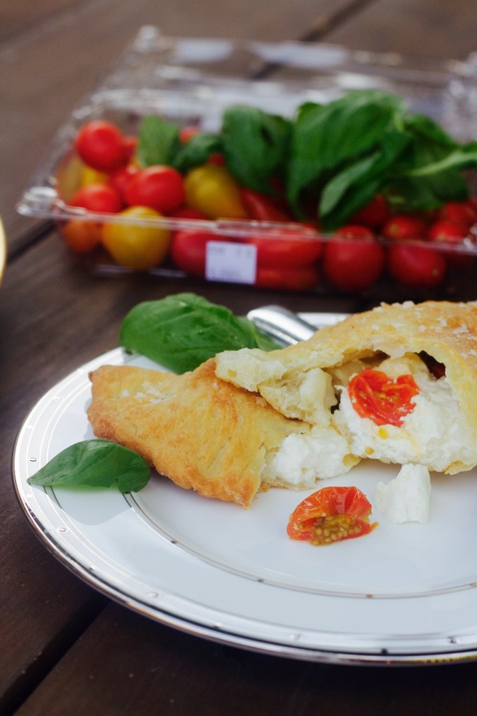 tomato mozzarella basil calzone