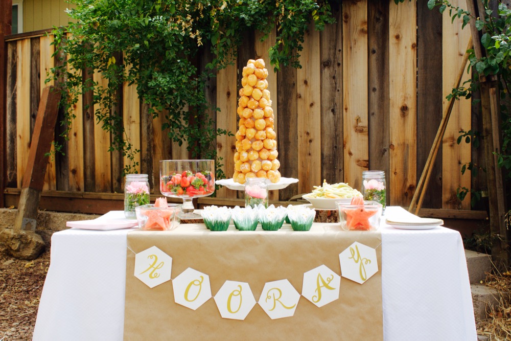 little girl birthday party table setting