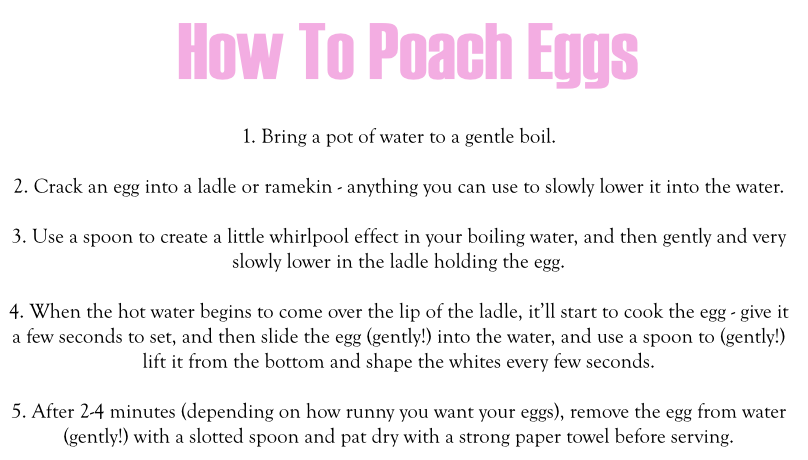 how to poach an egg