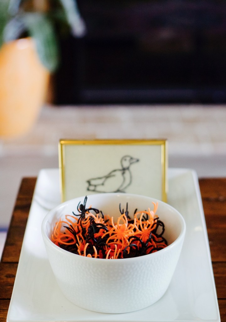 halloween decor spider rings