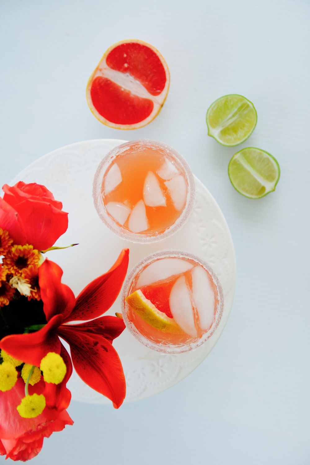 A grapefruit and tequila cocktail perfect for holiday entertaining