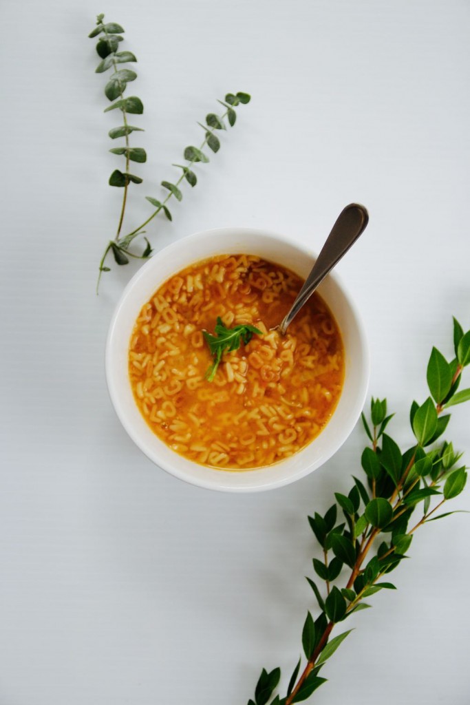 homemade soup that tastes just like campbell's vegetable alphabet soup