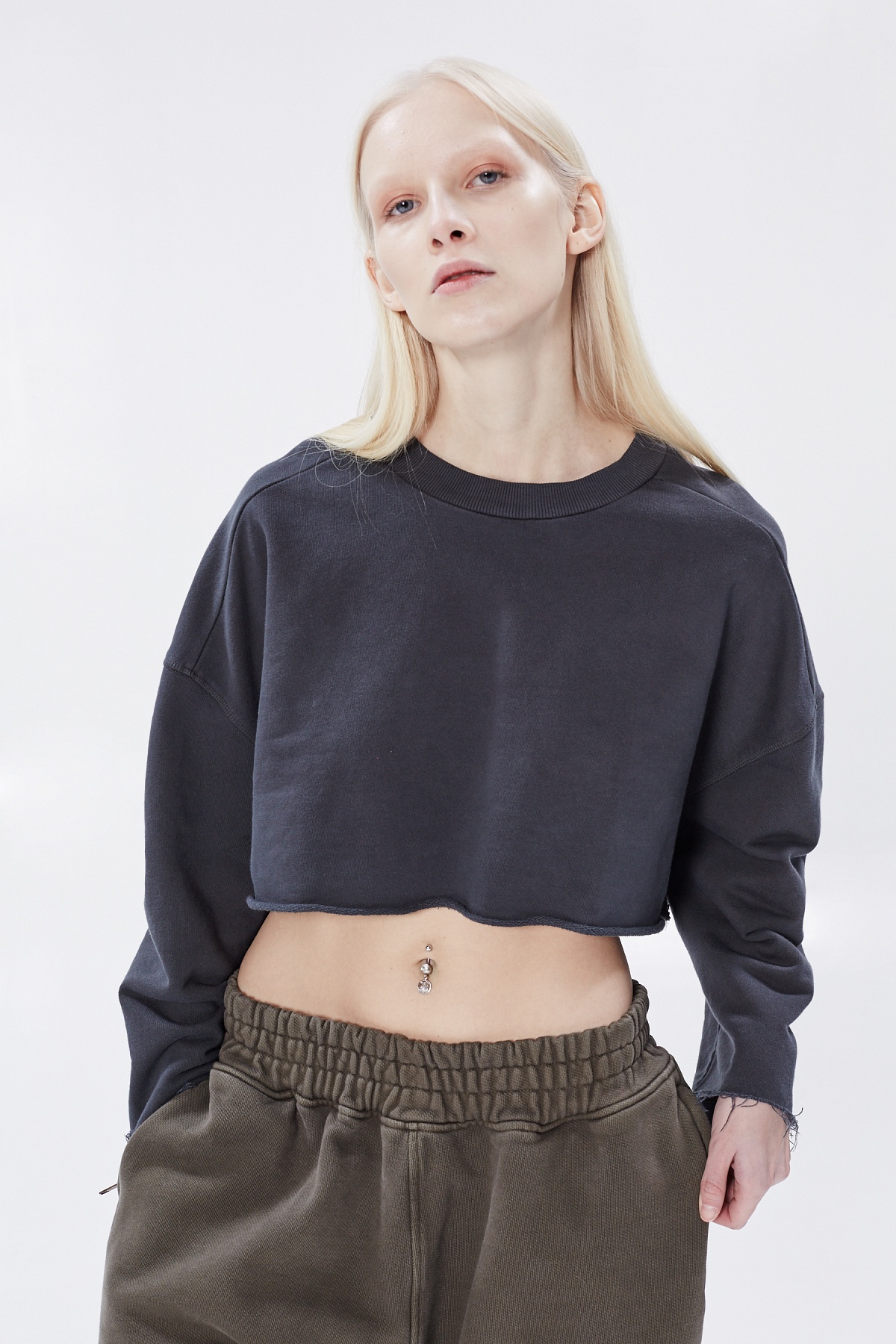 Kanye West cropped sweatshirt for Adidas