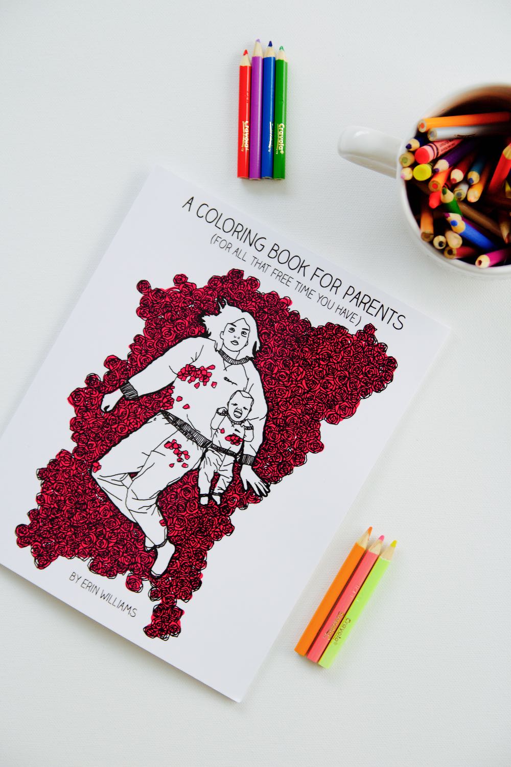 A funny coloring book for new parents