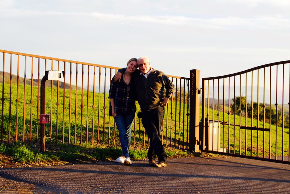 Me and Dad on a road trip in California