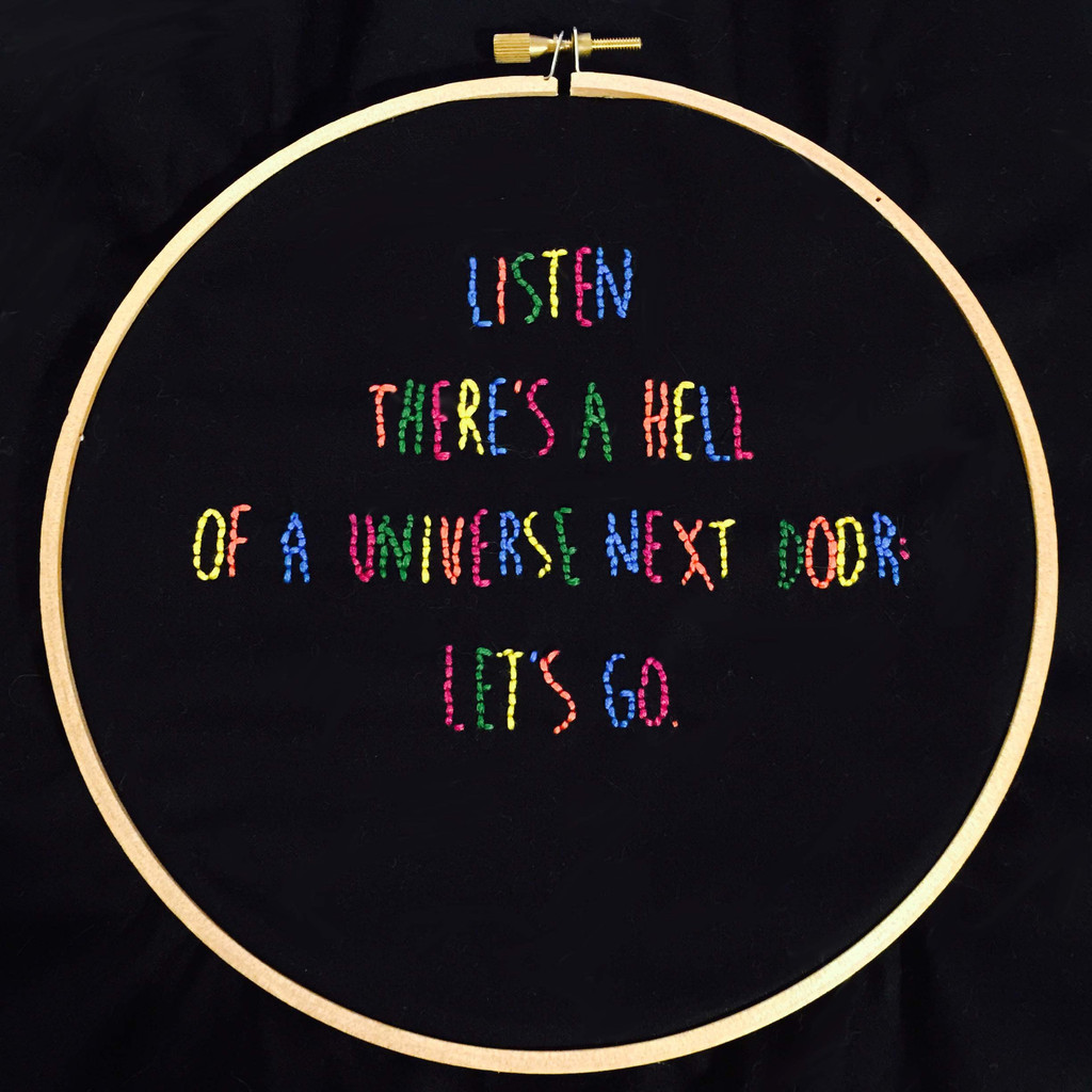 There's A Hell Of A Universe romantic DIY embroidery kit for Valentine's Day