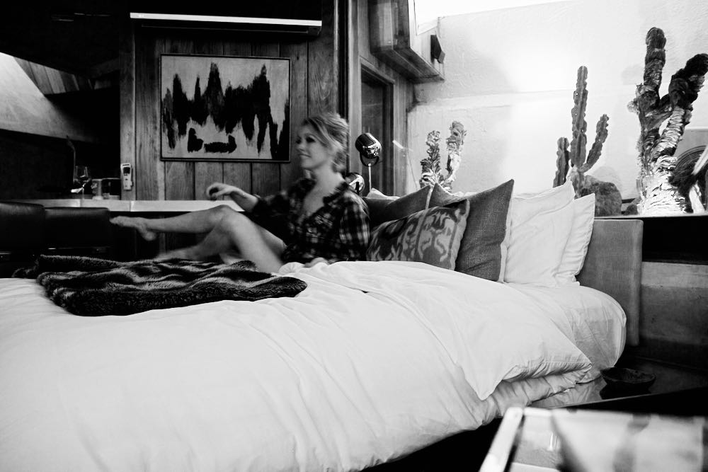 Jordan Reid at the Hotel Lautner in Desert Hot Springs