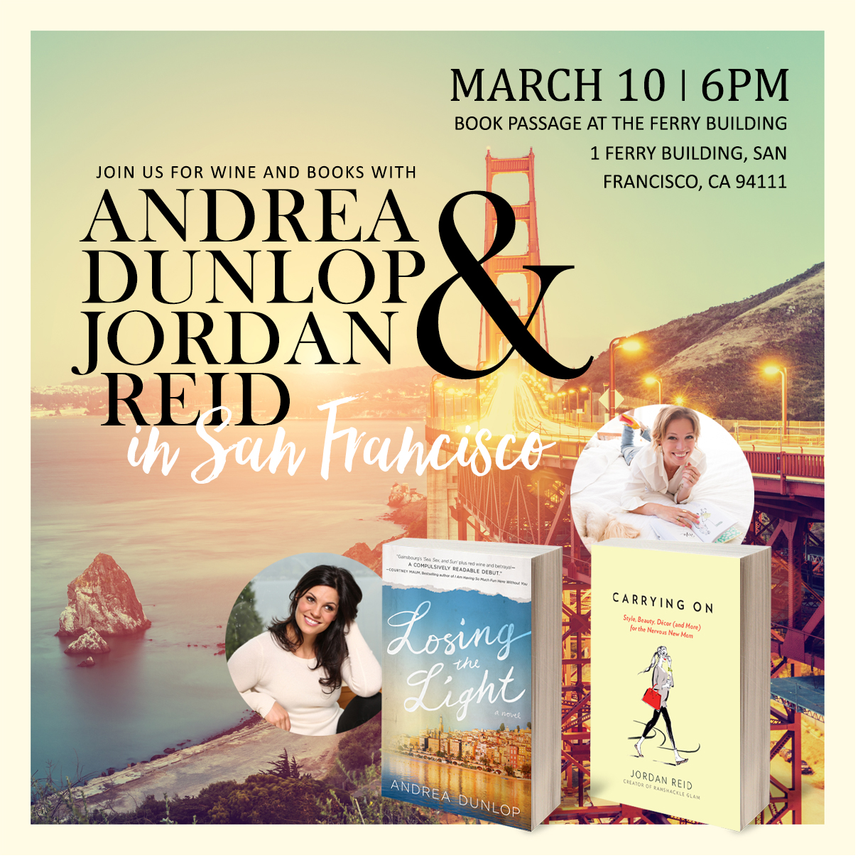 Jordan Reid and Andrea Dunlop book event