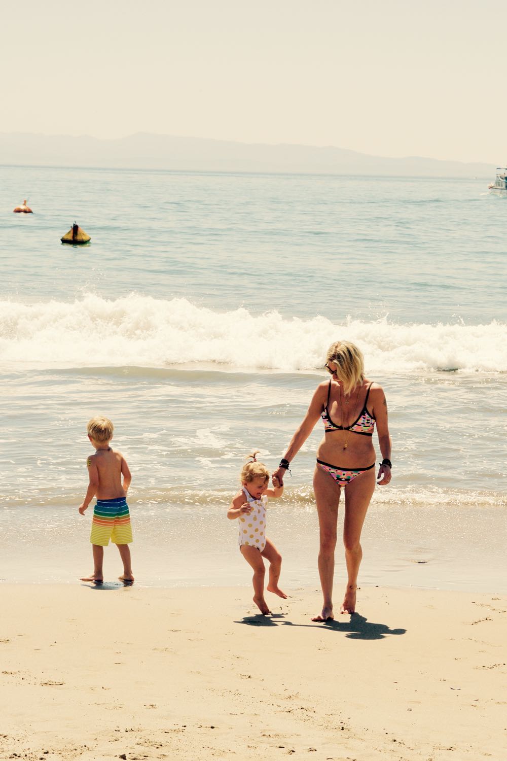 Family at the beach
