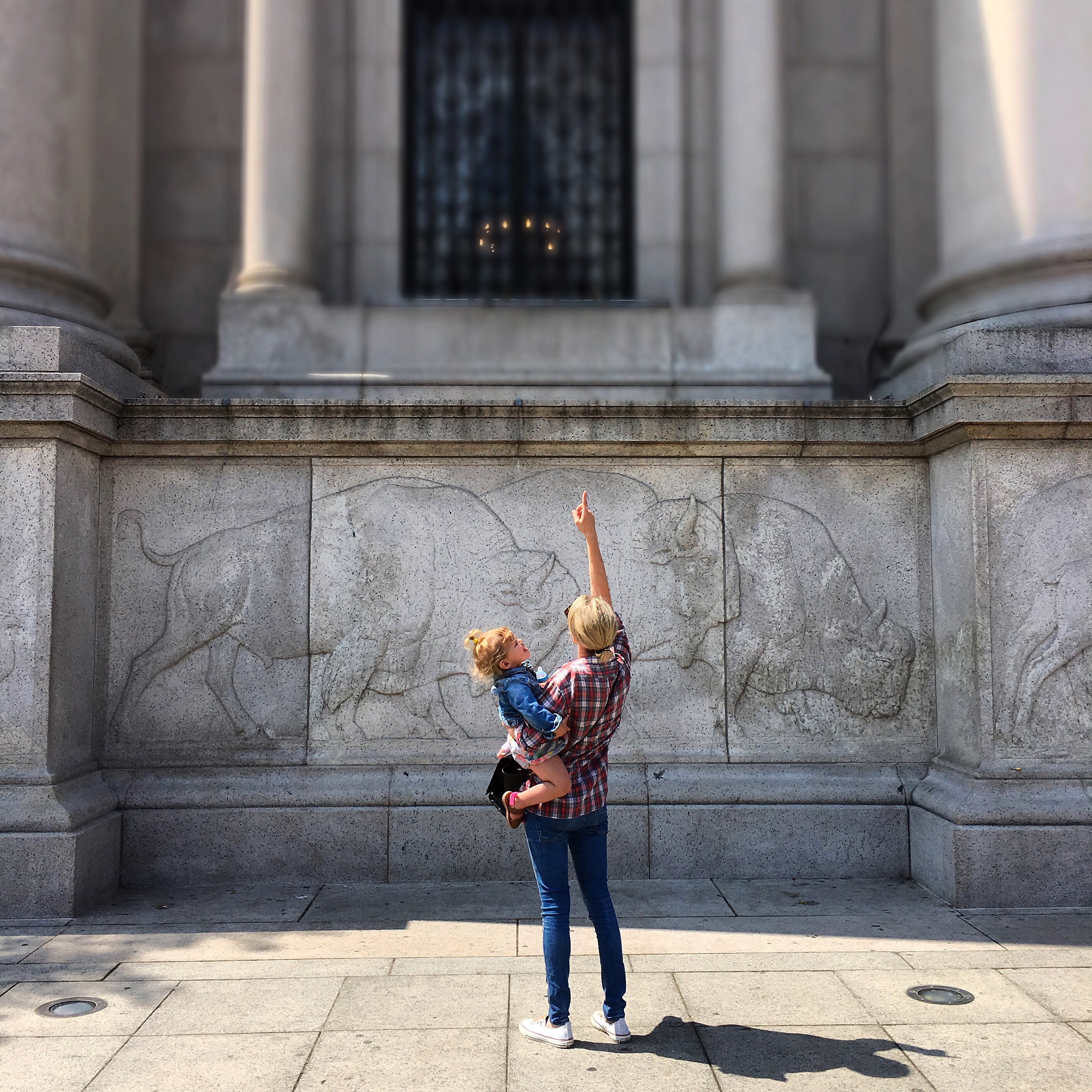 At the Museum of Natural History in NYC with my two year old