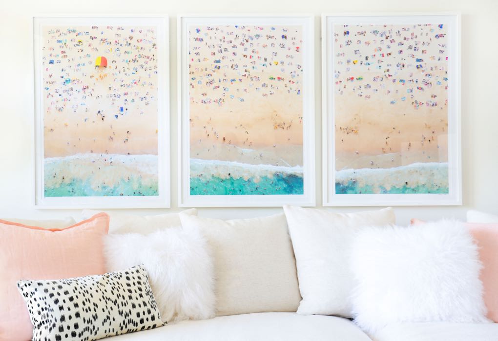 Bondi beach triptych aerial beach photo by Gray Malin